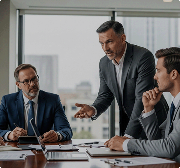 DBA Program - Senior executives in meeting